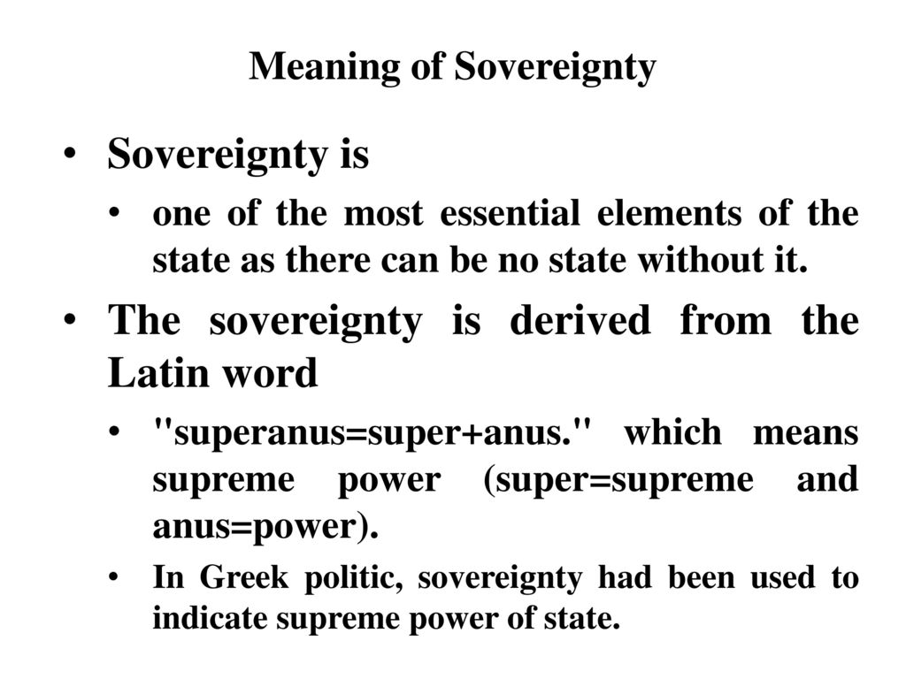 What does sovereign mean discount